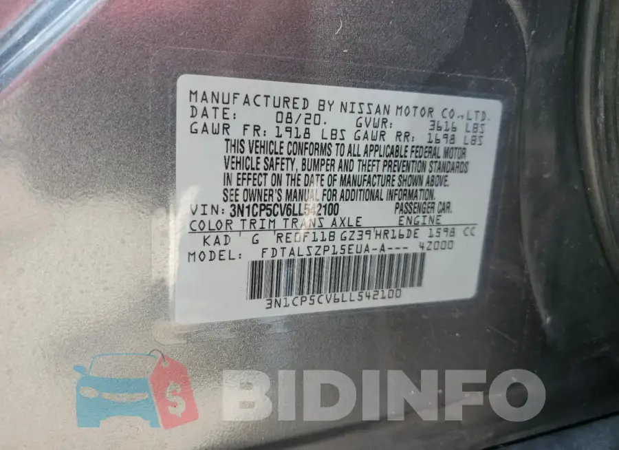 3N1CP5CV6LL542100 Photo# 12