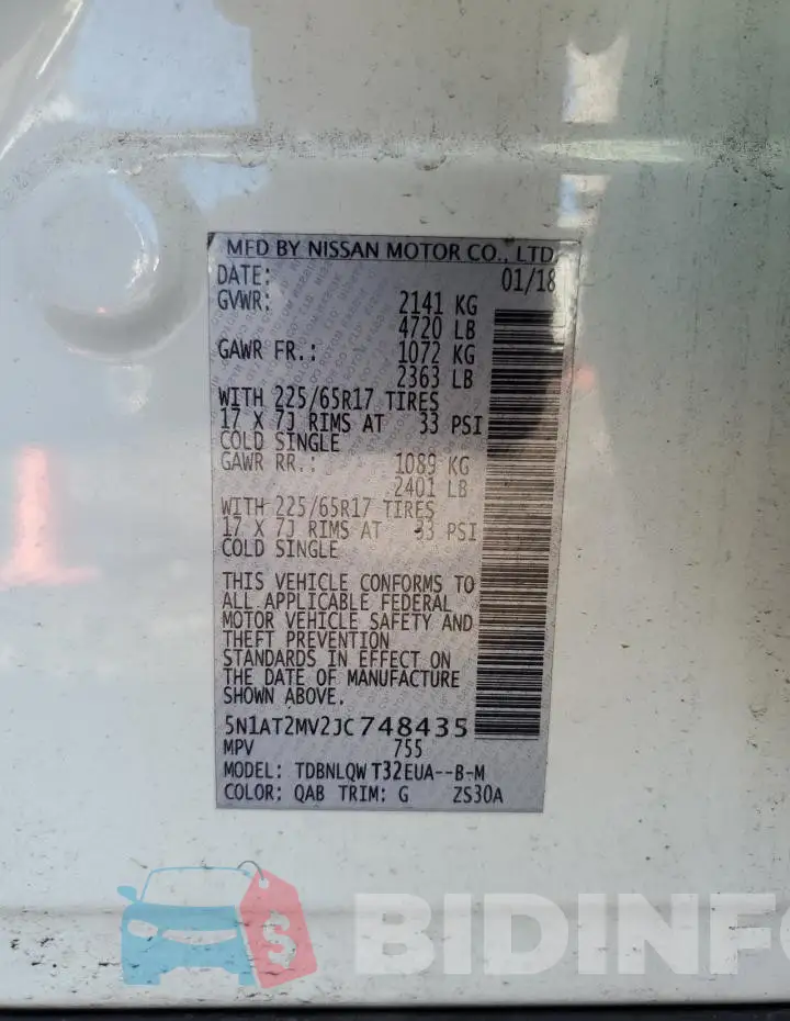 5N1AT2MV2JC748435 Photo# 13