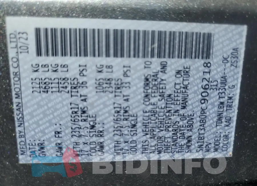 5N1BT3AB0PC906218 Photo# 13