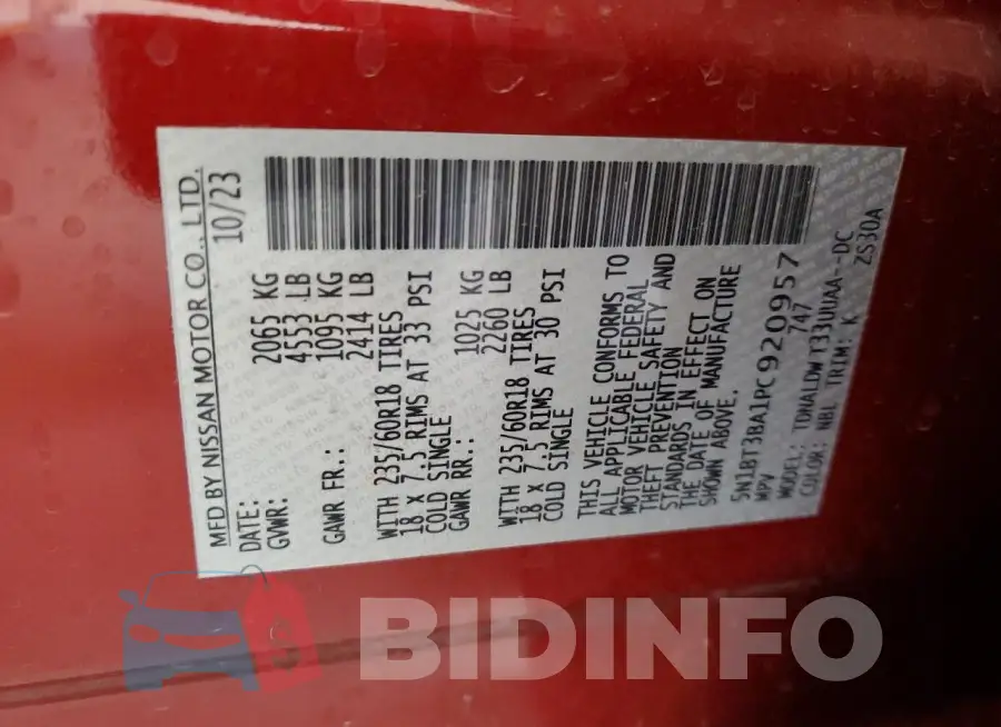 5N1BT3BA1PC920957 Photo# 13