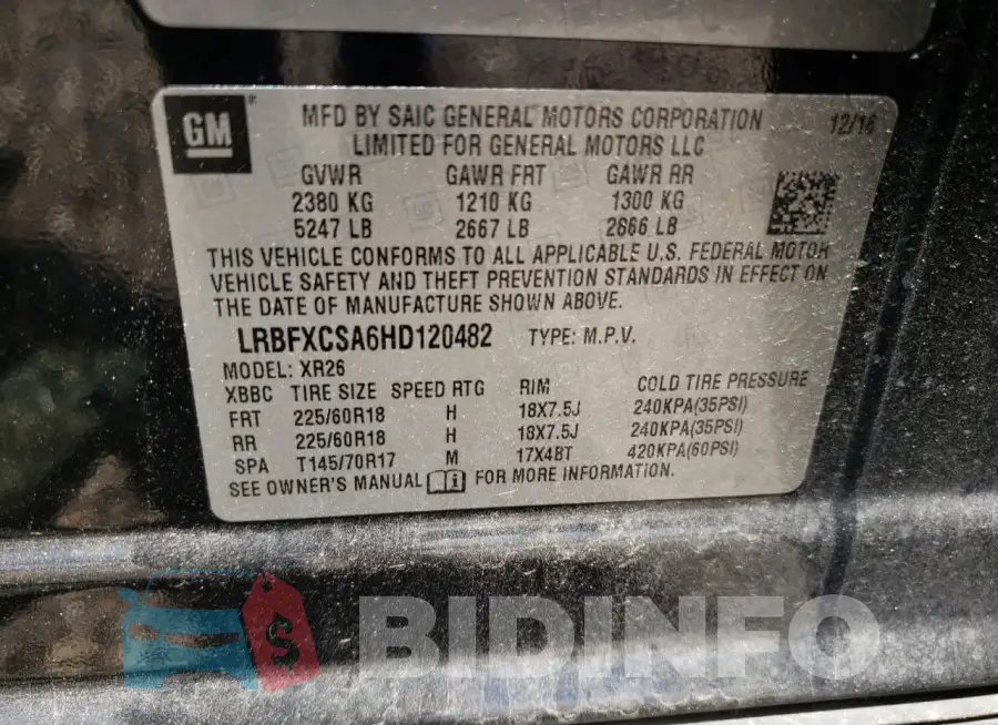 LRBFXCSA6HD120482 Photo# 12