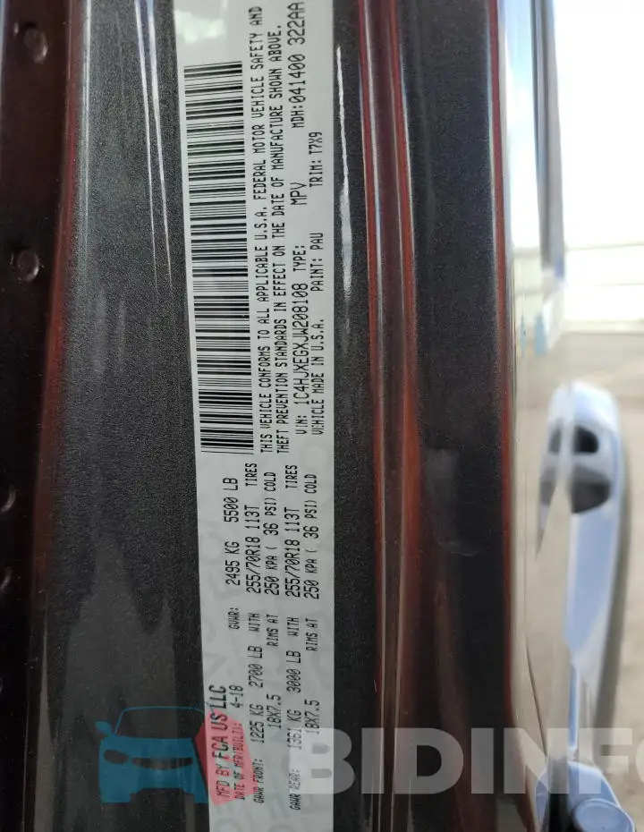 1C4HJXEGXJW208108 Photo# 13