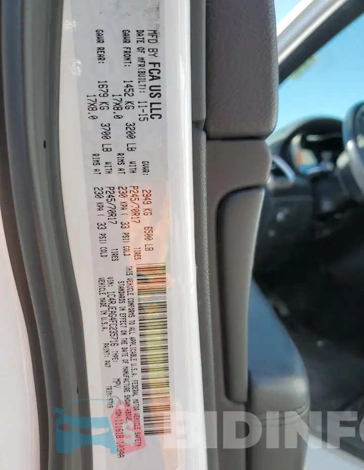1C4RJEAG4FC235716 Photo# 13