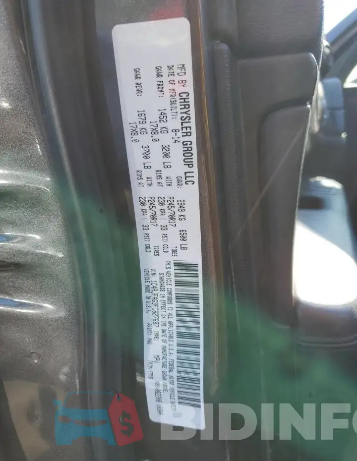 1C4RJFAG3FC627687 Photo# 13