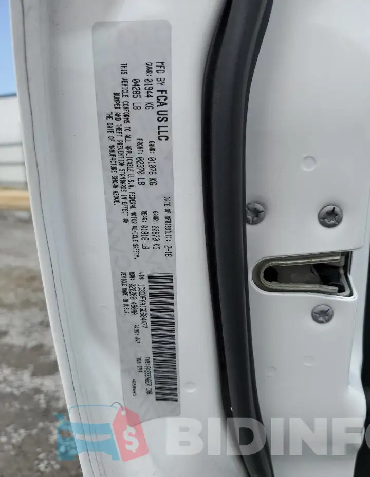1C3CDFAA1GD684477 Photo# 12