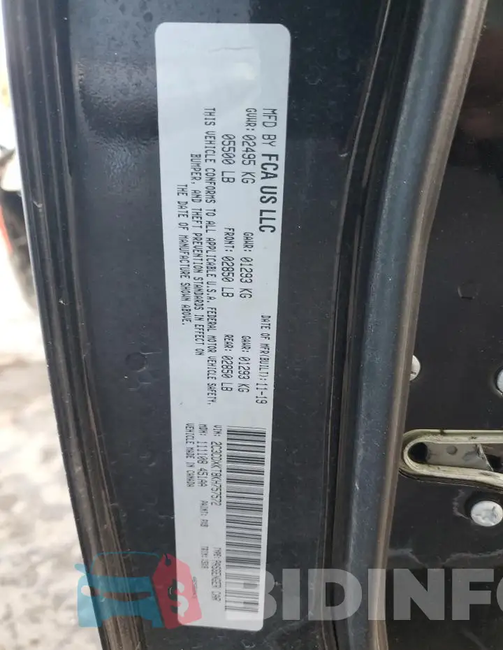 2C3CDXKT8KH757572 Photo# 13