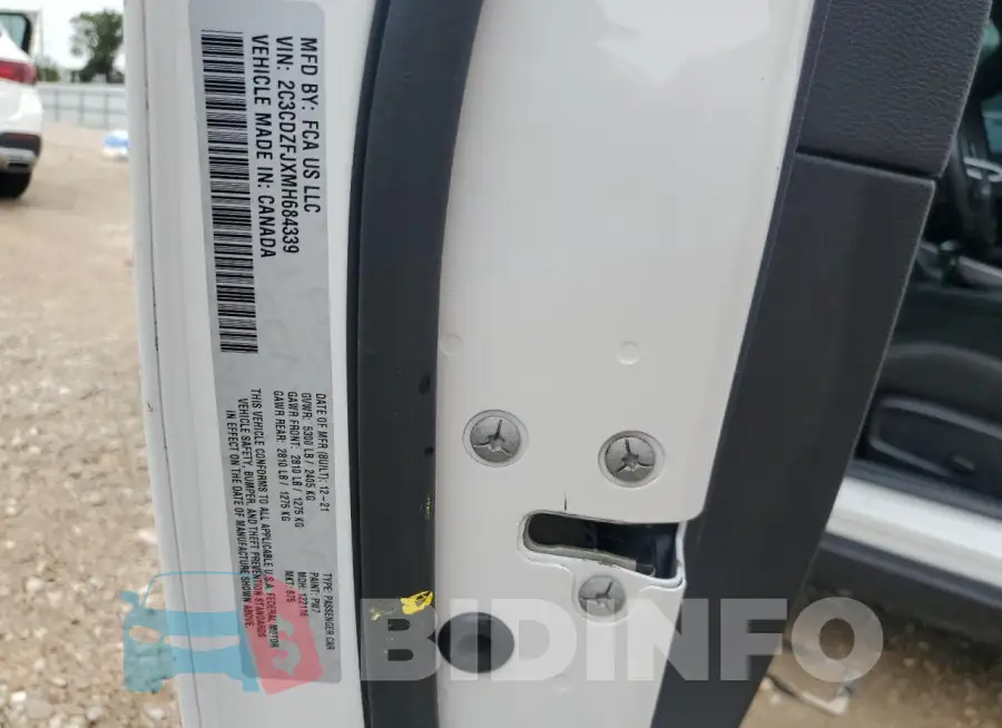 2C3CDZFJXMH684339 Photo# 13