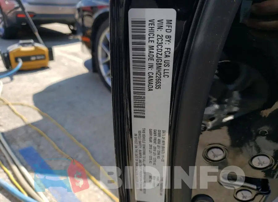 2C3CDZJG8NH226635 Photo# 12