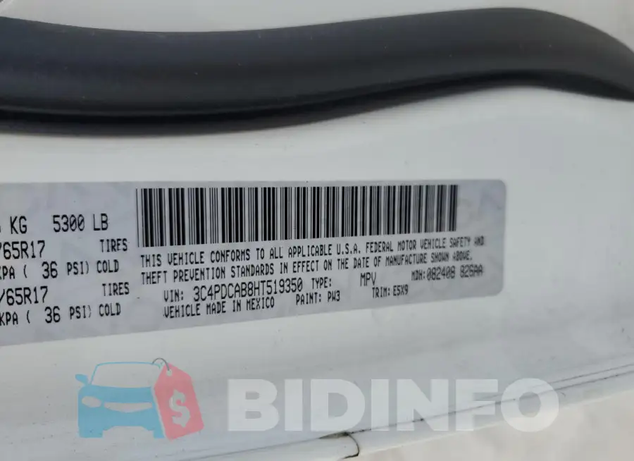3C4PDCAB8HT519350 Photo# 12