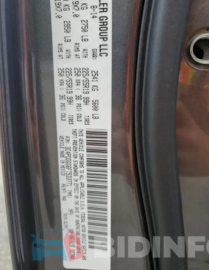 3C4PDDGG6FT533771 Photo# 14