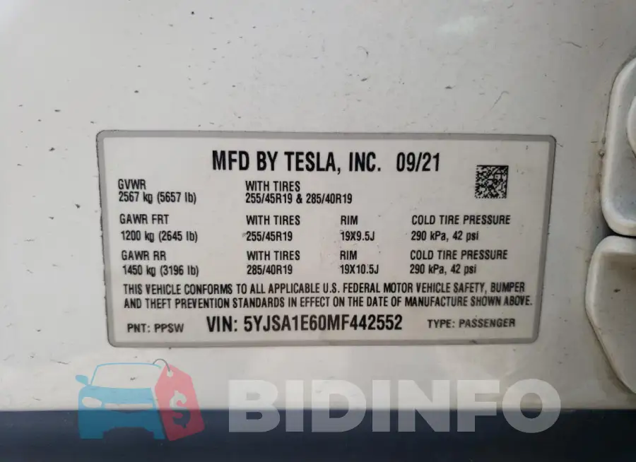 5YJSA1E60MF442552 Photo# 12