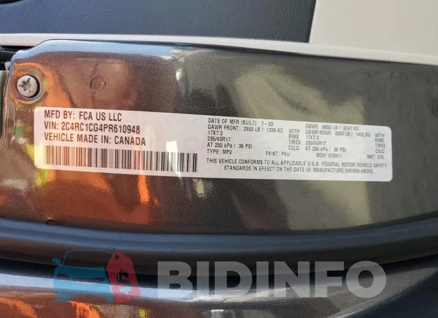 2C4RC1CG4PR610948 Photo# 14