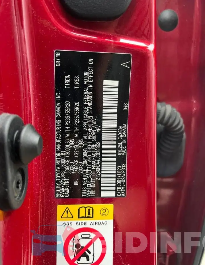 2T2BGMCA4JC028869 Photo# 10