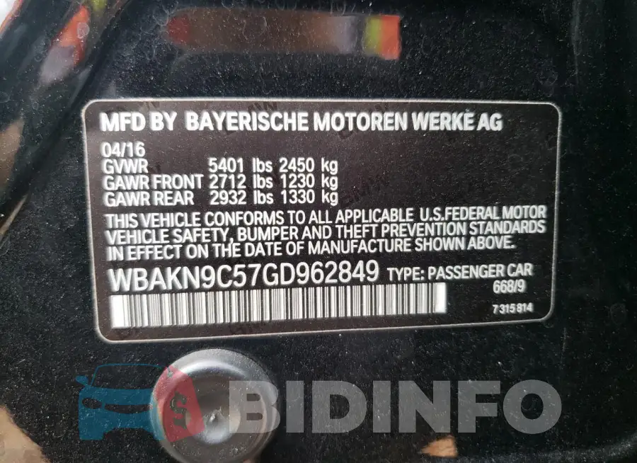 WBAKN9C57GD962849 Photo# 12
