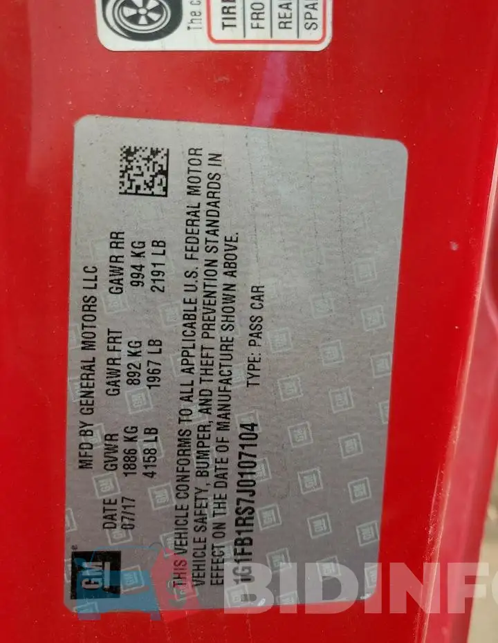 1G1FB1RS7J0107104 Photo# 12