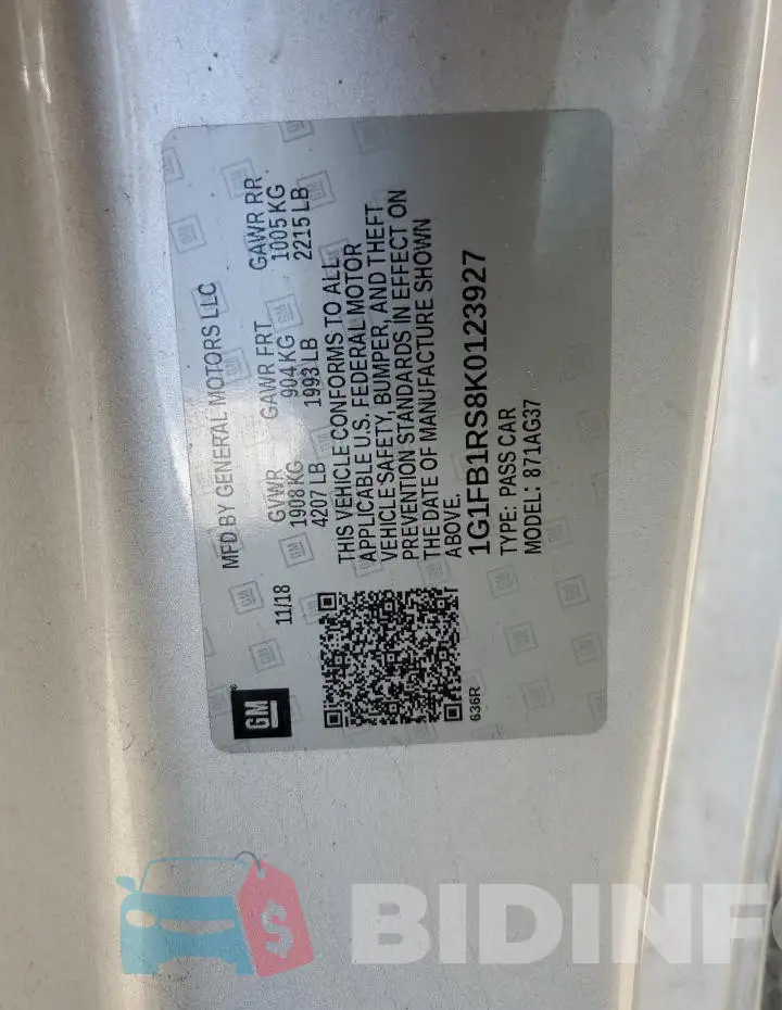1G1FB1RS8K0123927 Photo# 12
