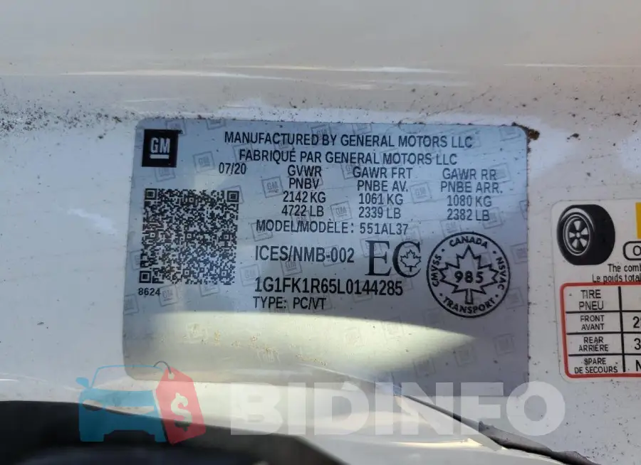1G1FK1R65L0144285 Photo# 13