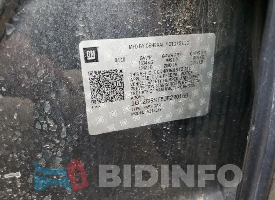 1G1ZB5ST5JF220165 Photo# 12