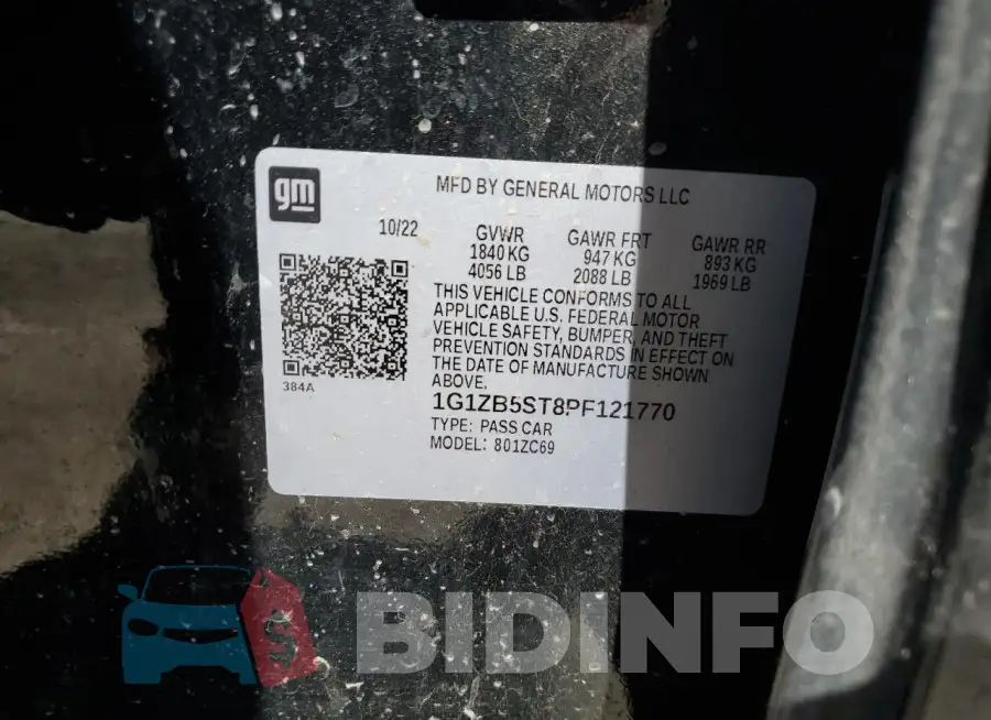 1G1ZB5ST8PF121770 Photo# 12