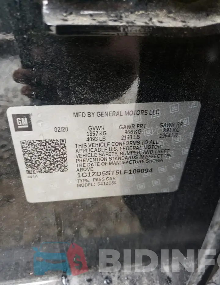 1G1ZD5ST5LF109094 Photo# 12