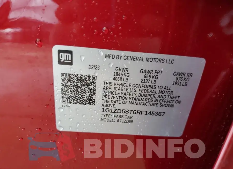 1G1ZD5ST6RF145367 Photo# 13