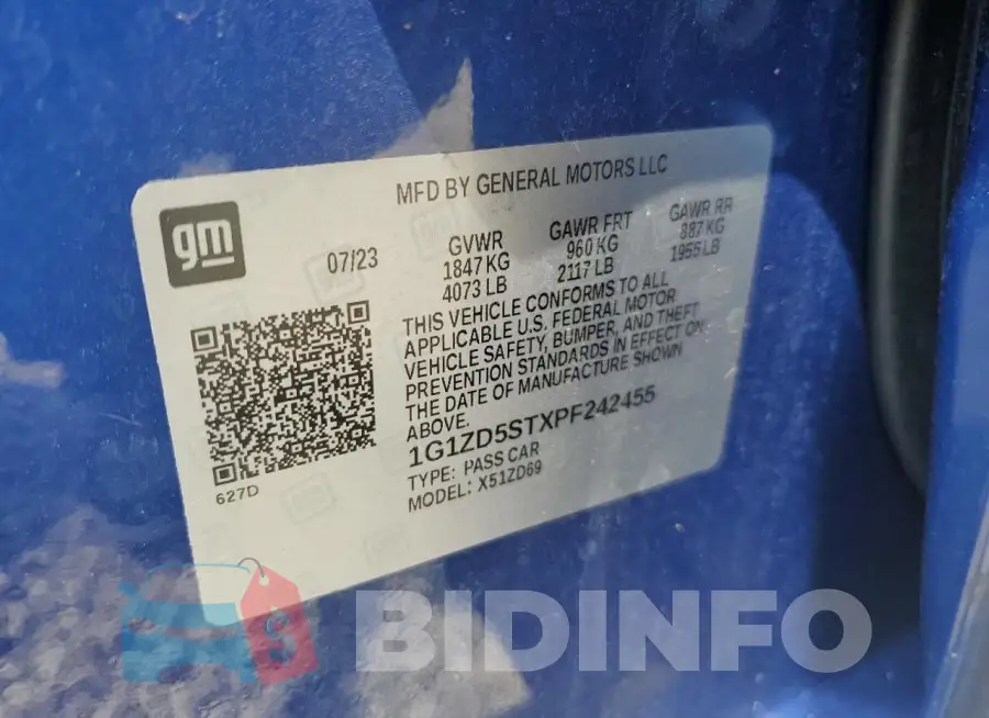 1G1ZD5STXPF242455 Photo# 12