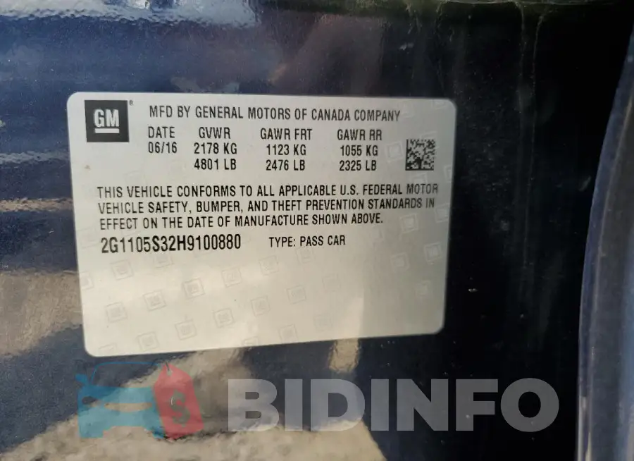 2G1105S32H9100880 Photo# 12