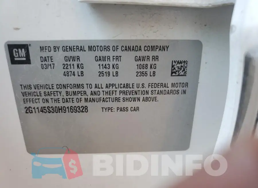2G1145S30H9169328 Photo# 13