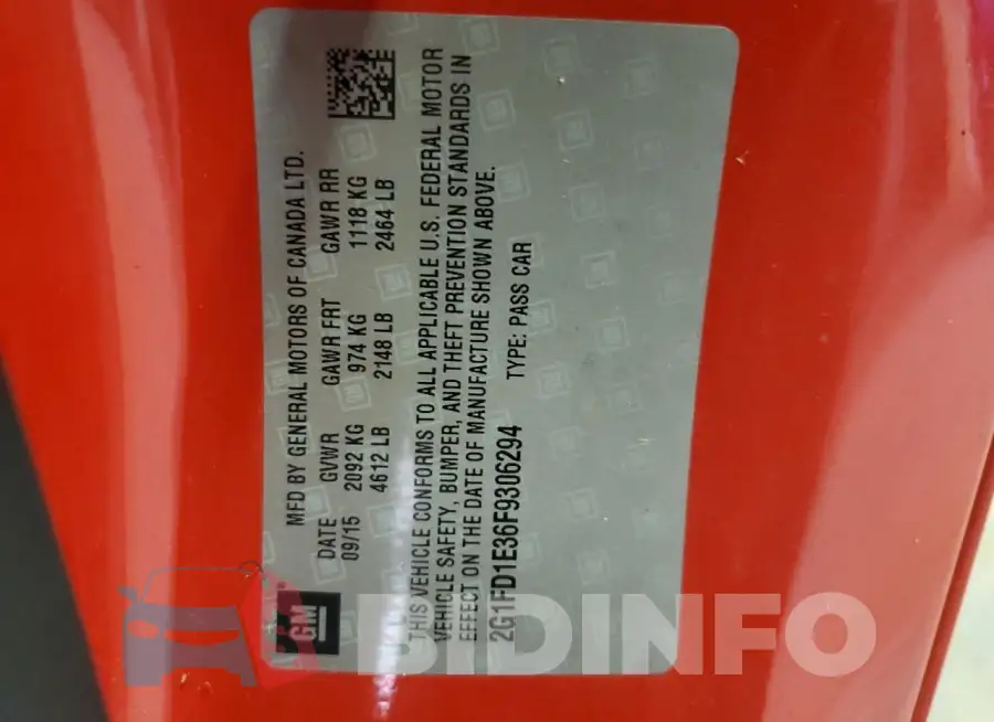 2G1FD1E36F9306294 Photo# 12