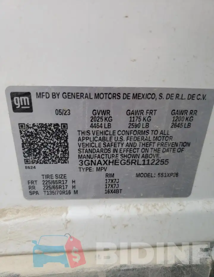 3GNAXHEG5RL112255 Photo# 14