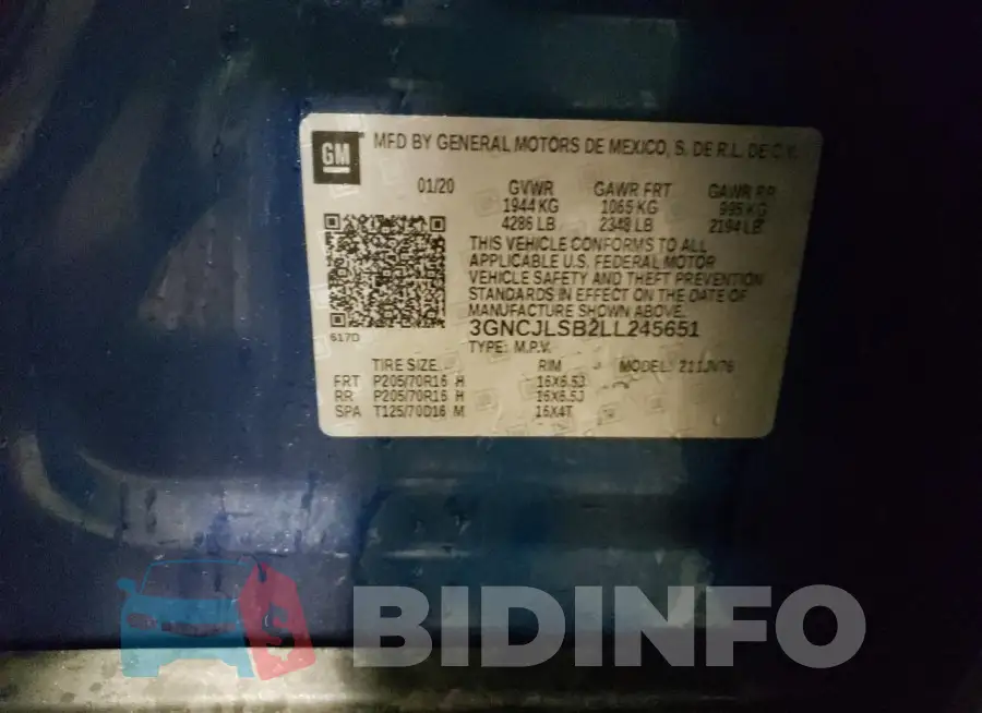 3GNCJLSB2LL245651 Photo# 13