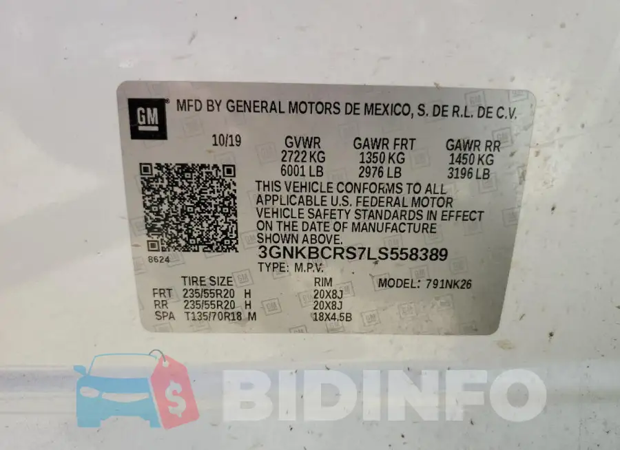 3GNKBCRS7LS558389 Photo# 13