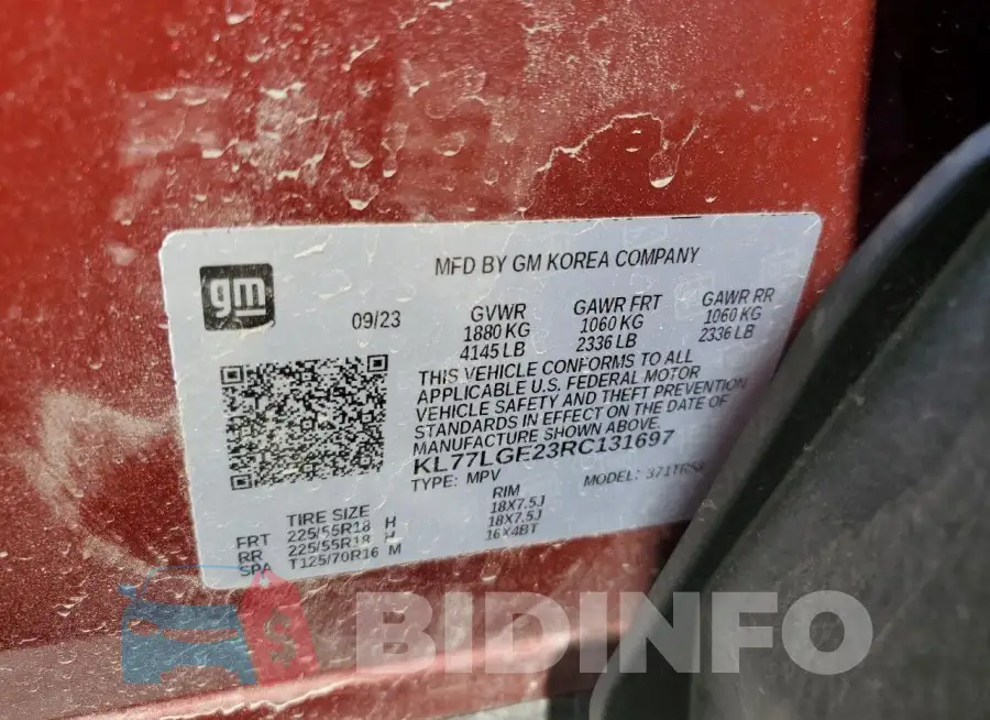 KL77LGE23RC131697 Photo# 13