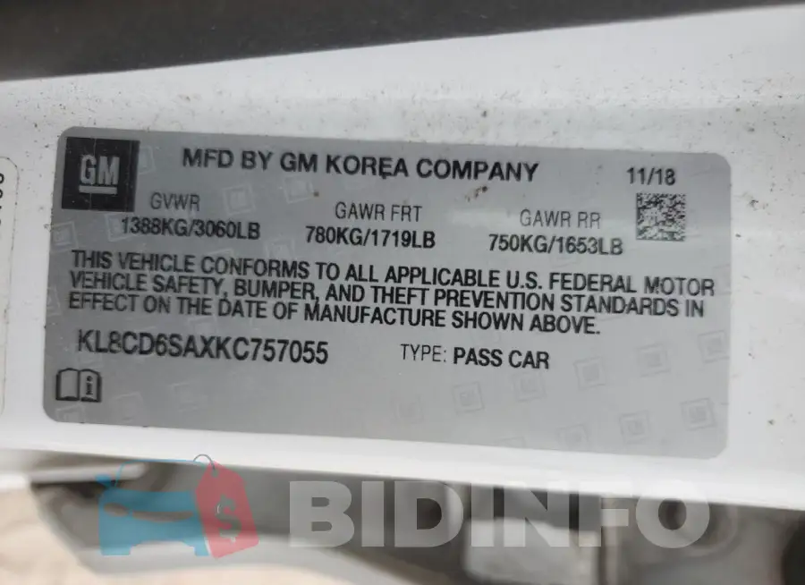 KL8CD6SAXKC757055 Photo# 13