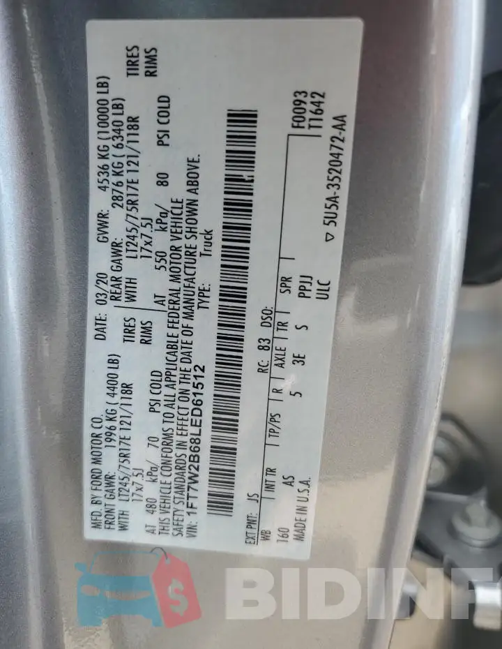 1FT7W2B68LED61512 Photo# 12