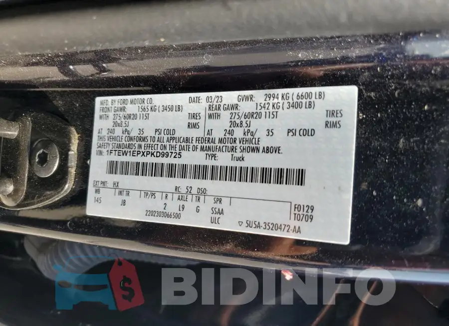 1FTEW1EPXPKD99725 Photo# 12