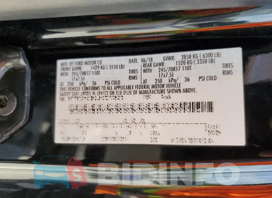 1FTEX1CB2JKE75563 Photo# 12