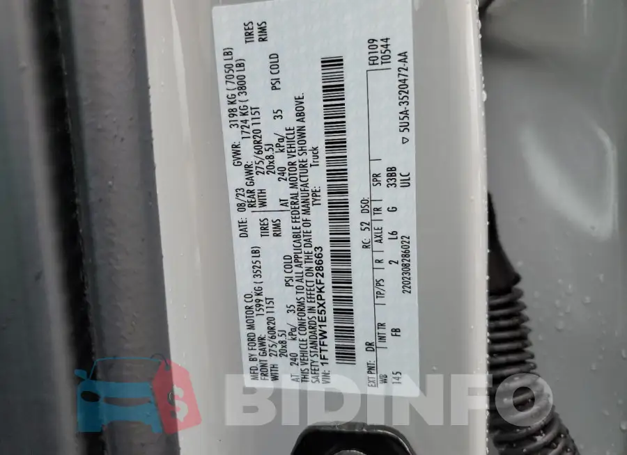1FTFW1E5XPKF28663 Photo# 12