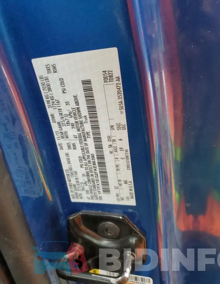 1FTFX1EG2FKE86390 Photo# 12