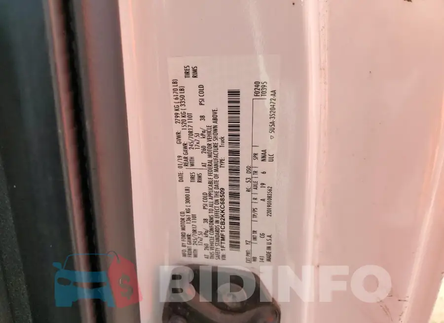 1FTMF1CB2KKC68509 Photo# 12