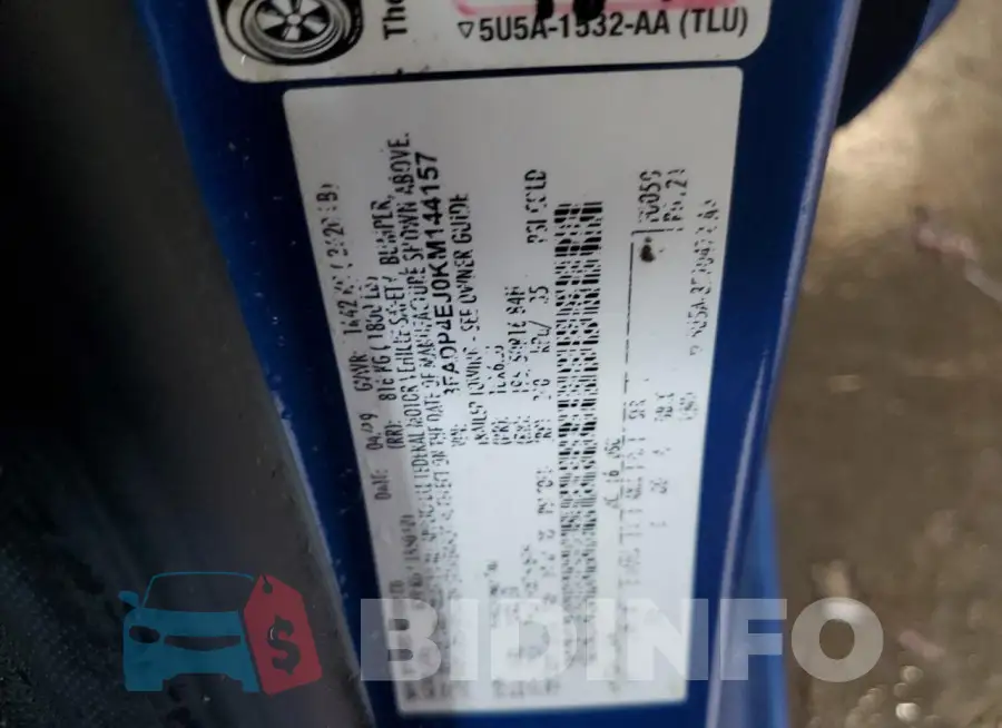 3FADP4EJ0KM144157 Photo# 12