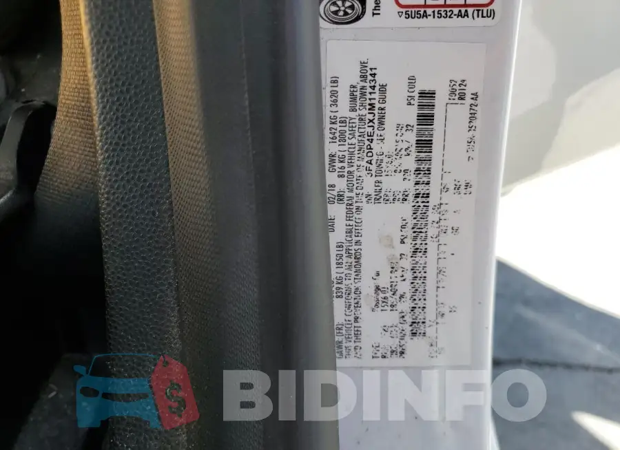3FADP4EJXJM114341 Photo# 12