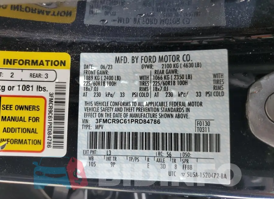 3FMCR9C61PRD84786 Photo# 13