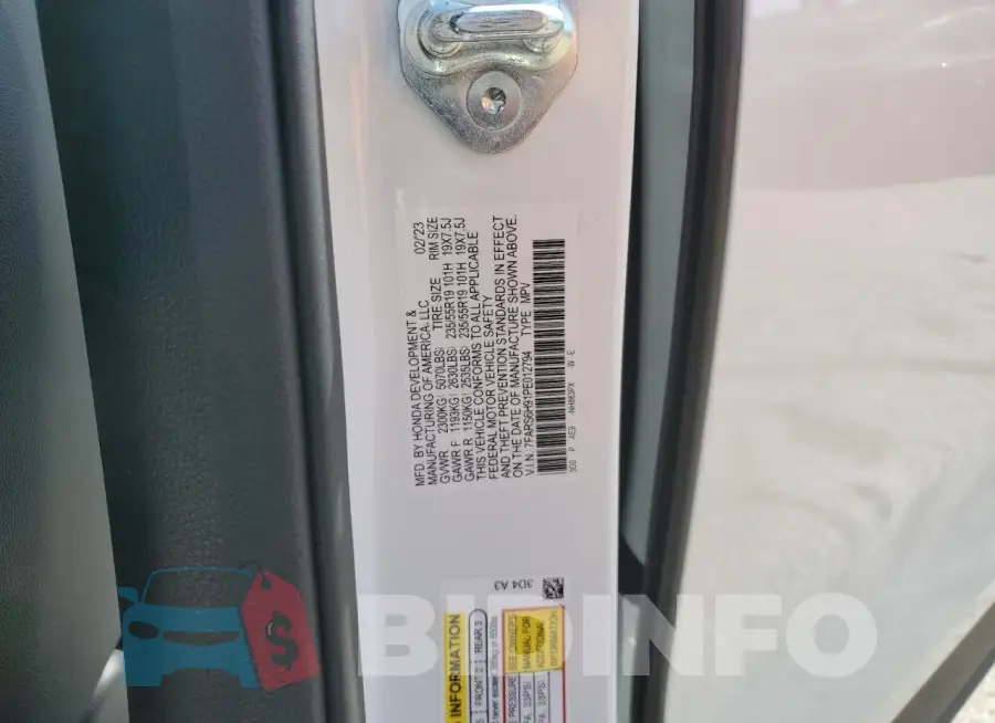 7FARS6H91PE012794 Photo# 13
