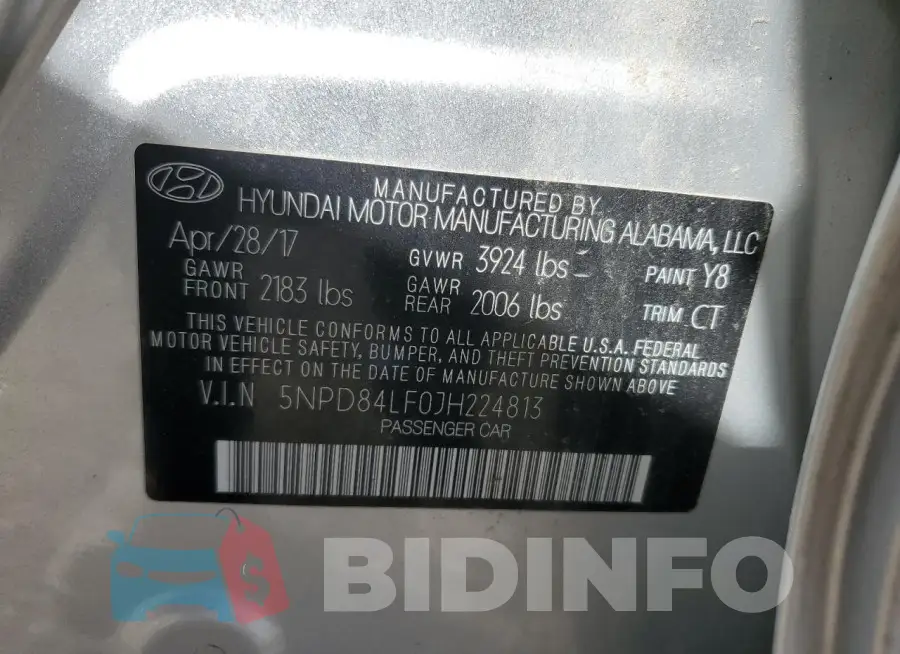 5NPD84LF0JH224813 Photo# 12
