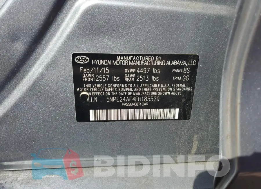 5NPE24AF4FH185529 Photo# 12