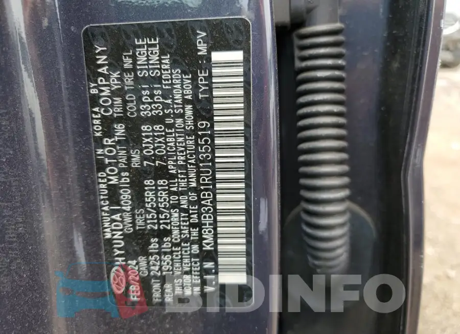 KM8HB3AB1RU135519 Photo# 14