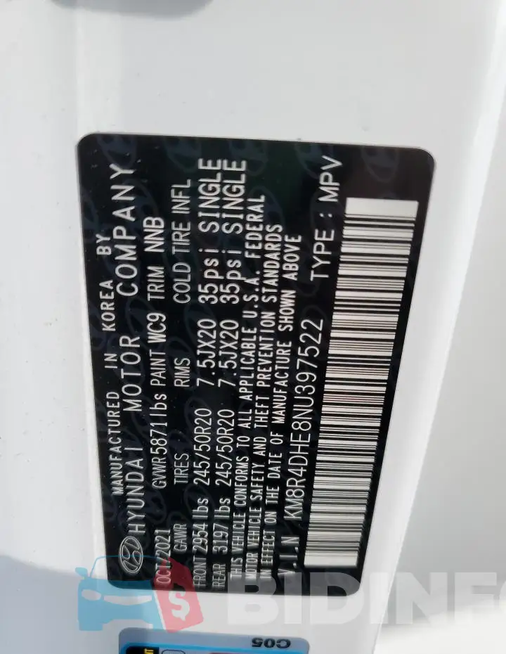 KM8R4DHE8NU397522 Photo# 12