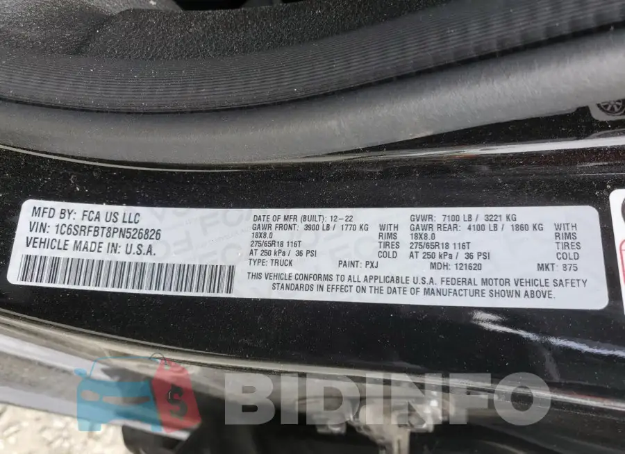 1C6SRFBT8PN526826 Photo# 13