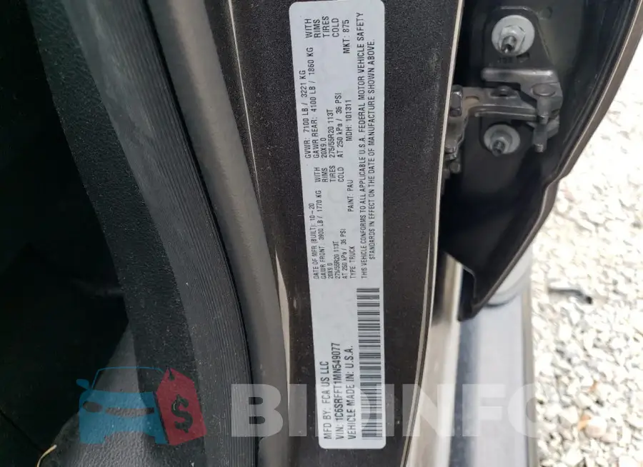 1C6SRFFT1MN549077 Photo# 12